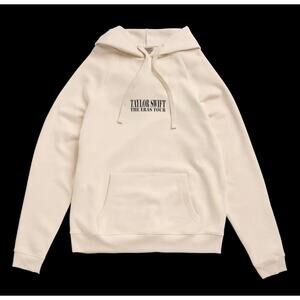 Taylor Swift Official The Eras Tour Hoodie Cream Size S Oversize